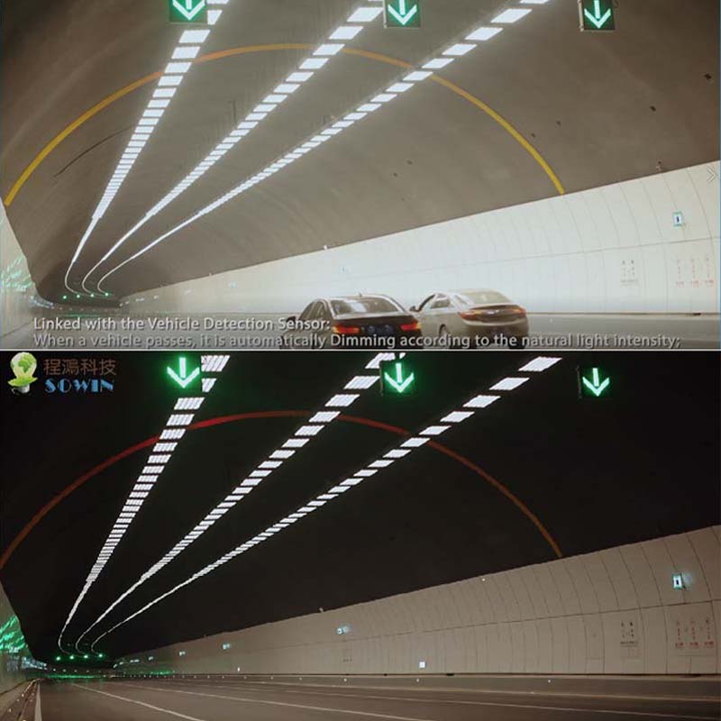 Túnel negro & Los efectos de túnel blanco se resuelven por sensor de movimiento y luz del día Sonsor perfectamente